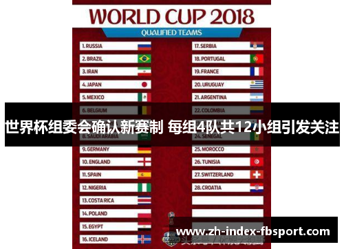 世界杯组委会确认新赛制 每组4队共12小组引发关注